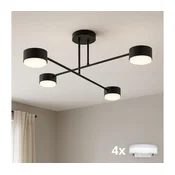Brilagi - LED RGB prigušiva prislonjen luster MONO 4xGX53/14W/230V Wi-Fi Tuya crna