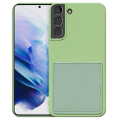 TPU gel ovitek Card Slot za Samsung galaxy S22 Plus - zelen