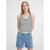 Black and white womens crop tank top ORSAY - Womens