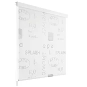 Roleta za tuš 140 x 240 cm s natpisom Splash