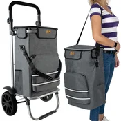 Malatec sklopiva kolica za kupovinu s torbom 40 l, nosivost 30 kg