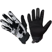 Cappa Racing Rukavice moto CLERMONT textilní krátké černé/šedé 2XL