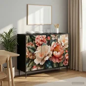 vidaXL Strani šal BORNE Črni hrast 102 x 33 x 76 cm Inženirski les