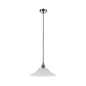 Luster na sajli JULL 1xE27/15W/230V sjajni hrom/prozirno staklo