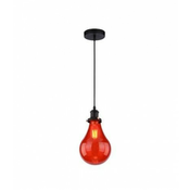 BB Link VESTA 266 Visilica CHIC-PRETO/VM 1xE27, Red glass