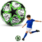 slomart Nogometna žoga LEAN TOYS, velikost 5 (22cm), zelene zvezde