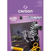 Otroški skicirni blok CANSON Kids 220 g - 10 listov, 24 x 32 cm, lepljen