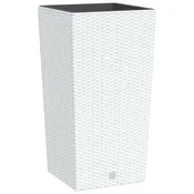 Vidaxl Korito z odstranljivo notranjostjo belo 21/49 L PP ratan
