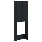 vidaXL Kabineta za stranišče BREDA Črna 66 x 25,5 x 190 cm