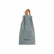 Vreča za kruh z mešanico lanu Linen Couture Bag Blue Sky, višina 42 cm