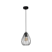 Luster na sajli BRYLANT BLACK 1xE27/60W/230V