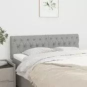 Uzglavlja svjetlosiva 160x7x78/88 cm od tkanine