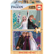 Drevené puzzle Frozen Educa 2x25 dielikov od 3 rokov EDU19959