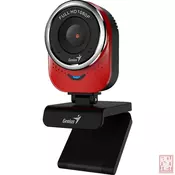 Genius QCam 6000, 2Mpix, 1080p, USB, red