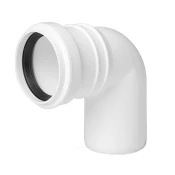 shumee Belo kanalizacijsko koleno 32 mm, kot 90 stopinj