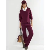 Lady Bersan Obleka za doma Zweiteiliges Set burgund