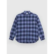 Polar Skate Mitchell Shadow Check Shirt blue