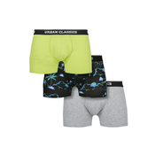 Boxer shorts 3-pack island aop+lime+grey