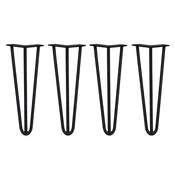 MONSTER 4 x 14 sponke za lase - 3 kraki - 12 mm - črne, (5000151855)