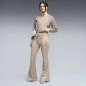 PUMA Snake Print Pack Flared Slim Pants Women, Clothing, Mouse Gray, L