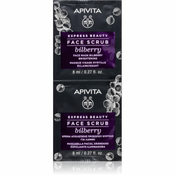 Apivita Express Beauty Bilberry intenzivni piling za cišcenje za sjaj lica 2 x 8 ml