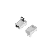 INF 240W 80Gbps USB-C Adapter Ženski na Moški - Pravi Kot (2-Paket) White, (5000291570)