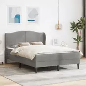 Krevetna konstrukcija Svjetlosiva 120 x 190 cm Baršun