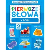 shumee Prve besede. Igranje s foto nalepkami. Doma.