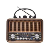 Tracer RTX200 prijenosni retro radio FM/AM/SW s Bluetoothom, USB-om i LED svjetiljkom