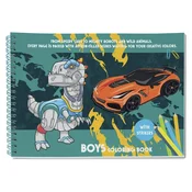 Kreativna knjiga za bojanje automobila, 31 stranica, 75096