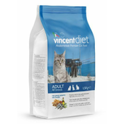 Vincent Diet hrana za odrasle mačke, plava riba, 1,5 kg