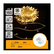 Aigostar -LED Spoljašnji niz 150xLED/8 funkcija 3xAA 15,3m IP44 topla bela