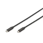 DIGITUS Kabl USB-C na USB-C 3.1 1m crni