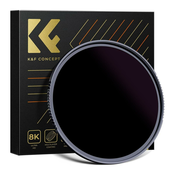 K&F 55mm Solar Filter ND100000,16.6-Stop Solid Neutral Density Filter, Nano-X Series