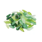 Plastične kroglice listi - mešanica prozorna (20 g)