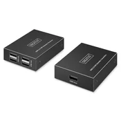 slomart Podaljšek USB 2.0 preko UTP kat.6, do 150m, 4x USB-A, 1x RJ45 Gigabit