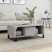 shumee Klubska mizica siva sonoma 90x50x36,5 cm inženirski les