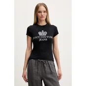 Juicy Couture kratka ženska majica bombažna HERITAGE HILTON