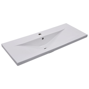 MAISON CHIC Vgradni Umivalnik - Kopalna umivalnik - Lavabo 101x39,5x18,5 cm keramičen bel, (21684876)