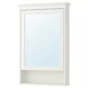 HEMNES Ormaric s ogledalom s 1 vratima, bela, 63x16x98 cm