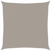 Vidaxl Senčno jadro 160 g/m2 kvadratno svetlo sivo 5x5 m HDPE