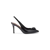 Kurt Geiger London salonarji usnjeni Belgravia High Sling Dr Black Patent
