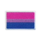 shumee Biseksualna zastava - Zastava ponosa biseksualcev - Podlaga z likanjem/termotesnim varjenjem - Vezen našitek/značka/emblem
