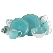 Creatable Kombinirani Servis Vintage Nature Aqua, 16-Delni