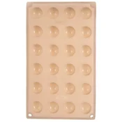Excellent Houseware Silikonski kalup za sladkarije, bež, 24 pralin, 30 x 17,5 cm