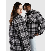 Urban Classics Padded Checked Srajca black/white