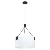 EGLO viseca lampa TORTOLA E27 O45 cm beli abažur crni nosaci 39882