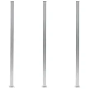 Vidaxl Ograjni stebrički 3 kosi iz aluminija 185 cm