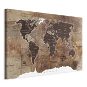 artgeist Slika Na Platnu World Map