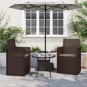 vidaXL vidaXL Sedežne blazine 2 pcs Taupe 47 x 36 x 2 cm Poliester, (5000232276)
